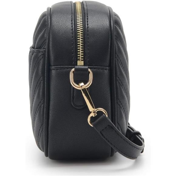 Quilted Crossbody Bag Black Lm706v - Picture 3 of 6